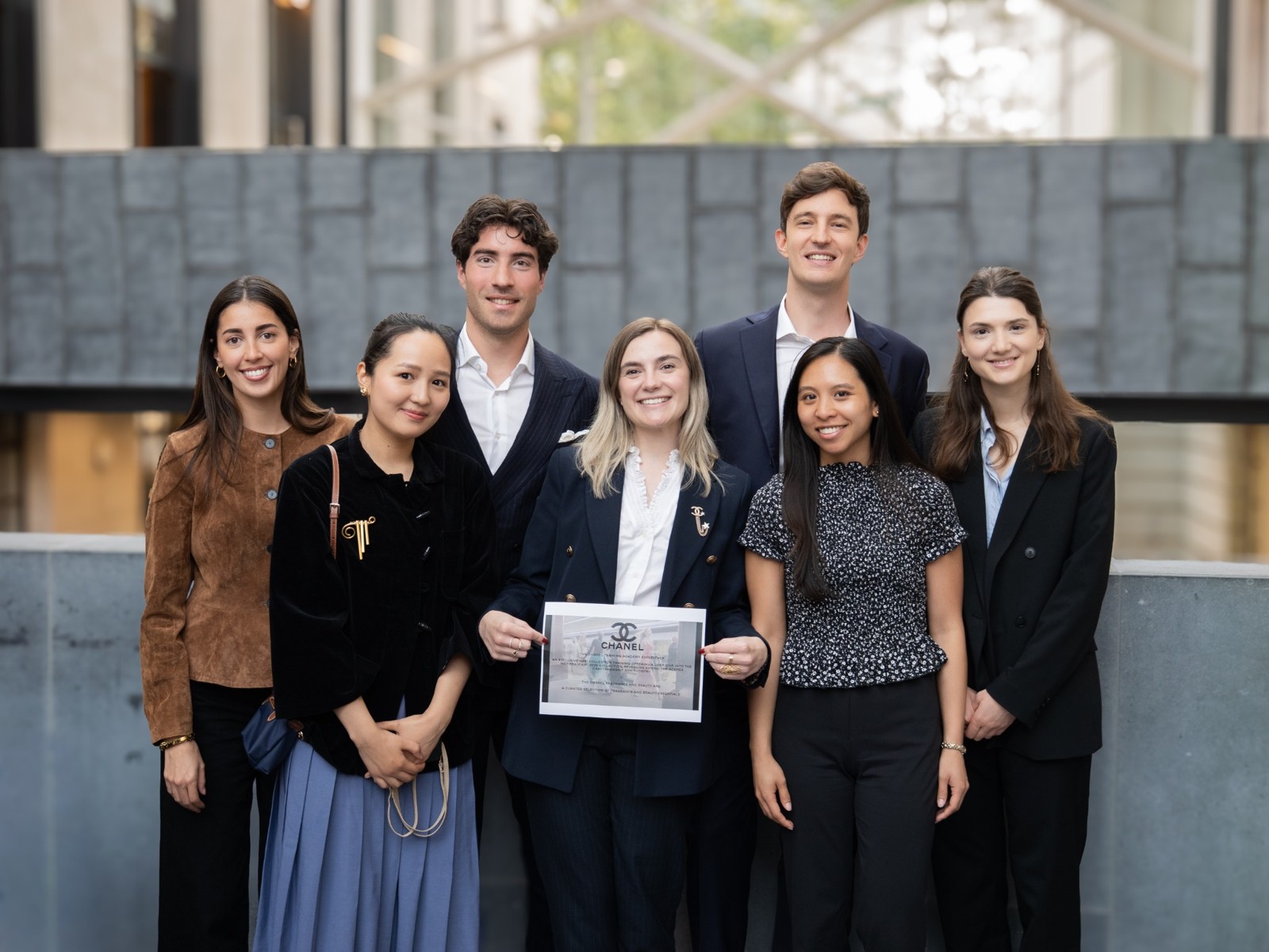 A London Business School group portrait photographed by Mihaela Motica